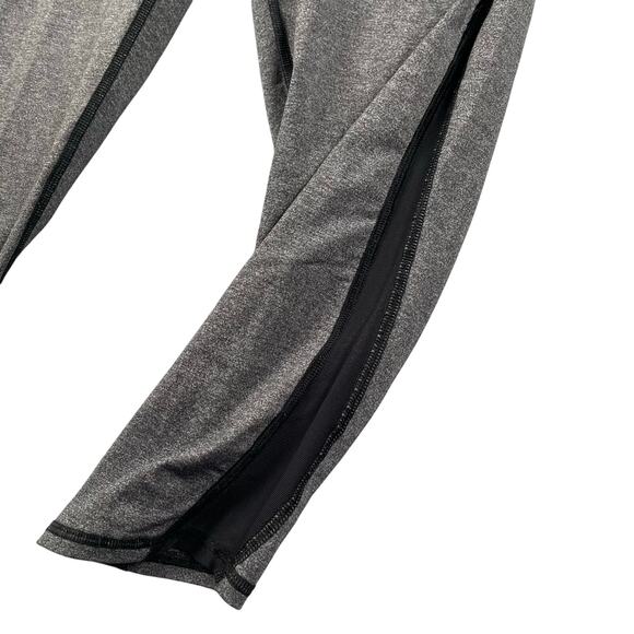 Lululemon Train Times Crop Womens 6 Heathered Black Mesh Trim Capri Pants - Picture 3 of 16